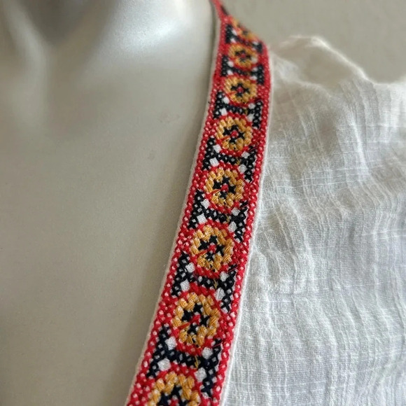 Max Studio London Womens Embroidered Lace Trim Casual Dress - Picture 7 of 9